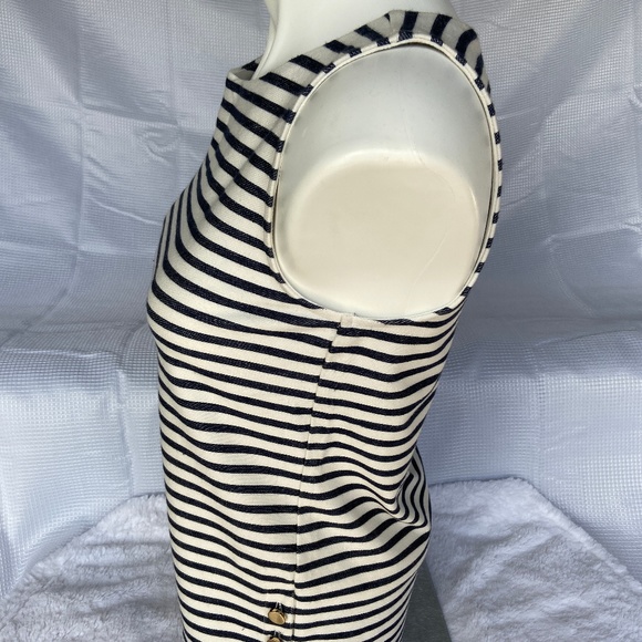 Ann Taylor Factory Sleeveless Stripe Blouse XSP - Picture 2 of 6